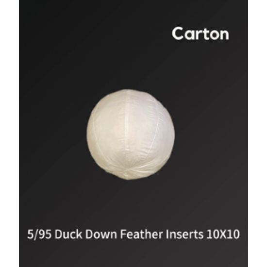 5/95 Duck Down/Feather Inserts 10 (inch) Sphere - Carton of 10