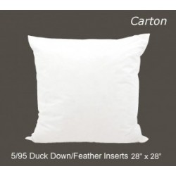 5/95 Duck Down/Feather Inserts 28 (inch) x 28 (inch)-Carton of 10