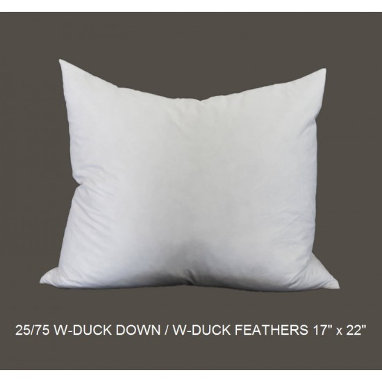 25/75 Duck Down/Feather Inserts 17 (inch) x 22 (inch)