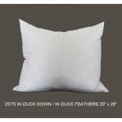 25/75 Duck Down/Feather Inserts 22" x 28"