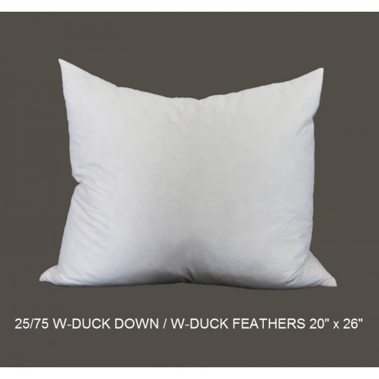 25/75 Duck Down/Feather Inserts 20 (inch) x 26 (inch)