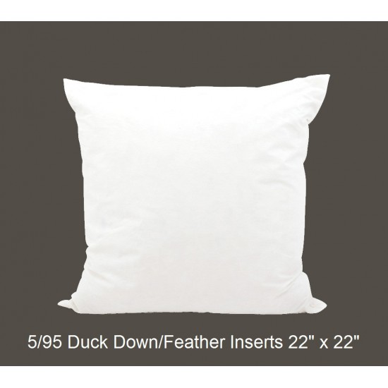 25/75 Duck Down/Feather Inserts 22 (inch) x 22 (inch)