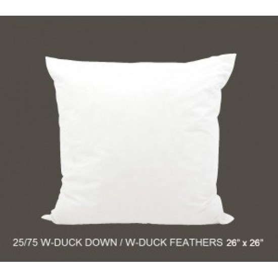 25/75 Duck Down/Feather Inserts 26 (inch) x 26 (inch)