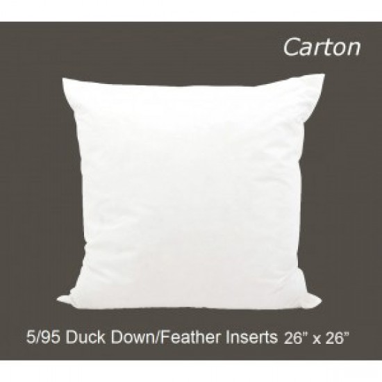 5/95 Duck Down/Feather Inserts 26 (inch) x 26 (inch) - Carton of 10