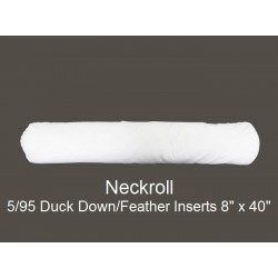 5/95 Duck Down/Feather Inserts 8 (inch) X 40 (inch) Neckroll 